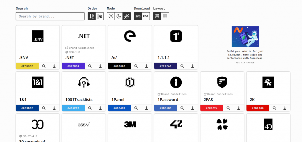 图片[1]-全球热门品牌的 SVG 图标库：Simple Icons-海淘资源